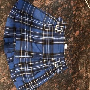 Justice plaid skirt